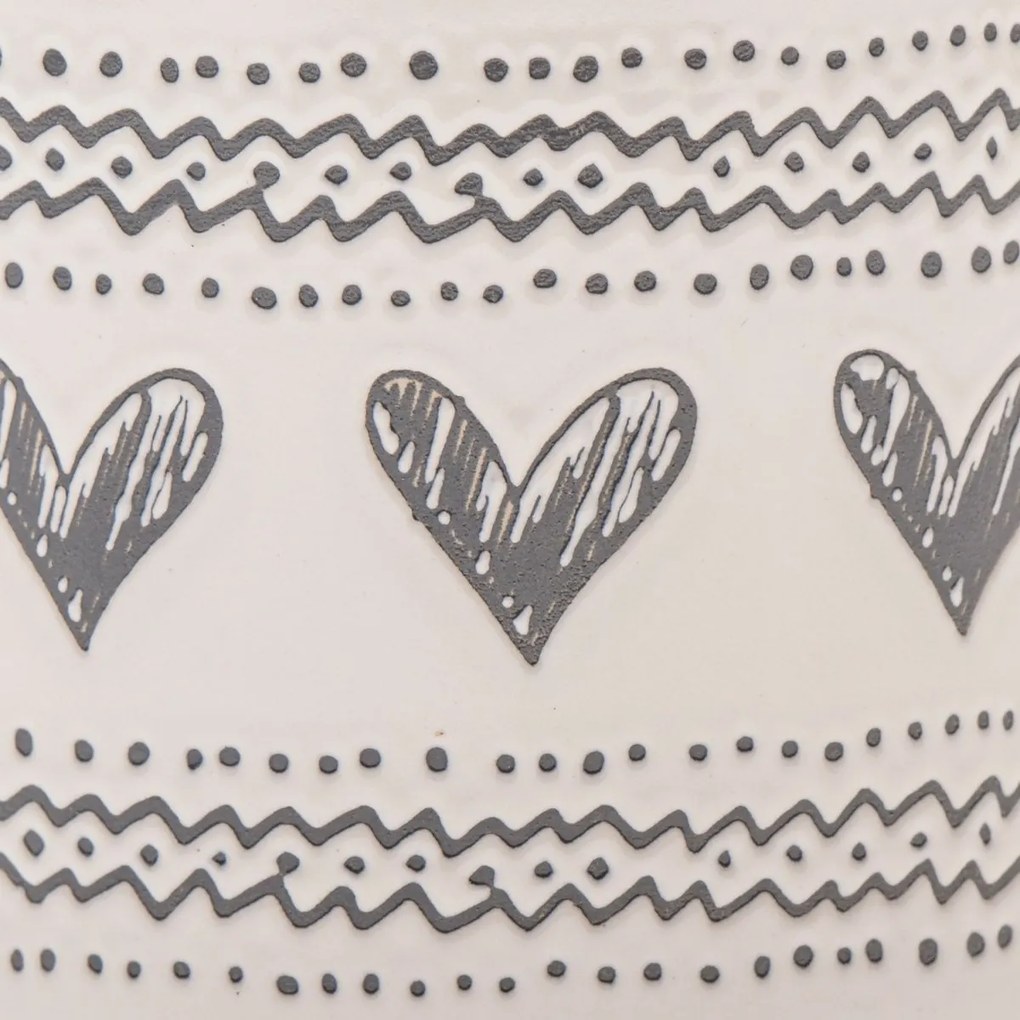 Keramický hrnček Srdiečka III, 450 ml