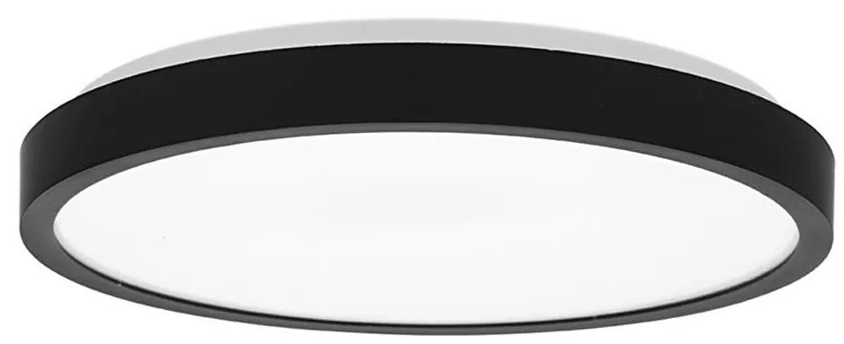 Ecolite W3090-18W/CR - LED Kúpeľňové stropné svietidlo LED/18W/230V IP44 čierna