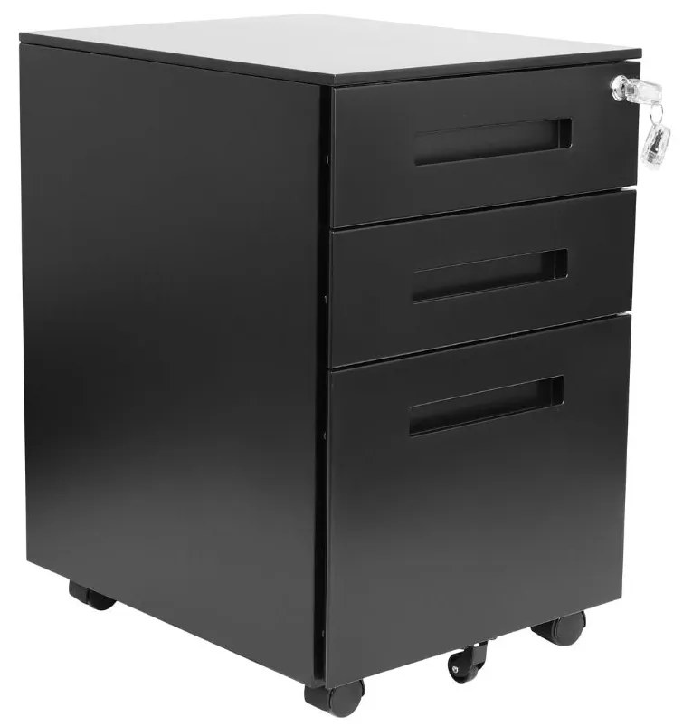 Čierny kontajner pod písací stôl Alto C