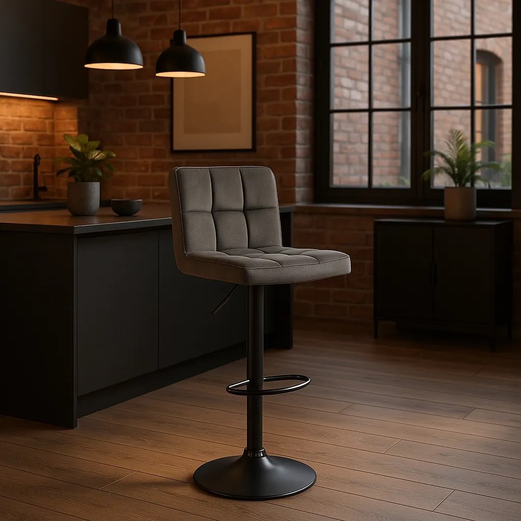 PROXIMA.store - Čalúnená barová stolička NERO FARBA: zelená