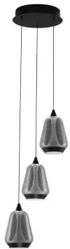Minimalistický luster Alish 3 Čierna
