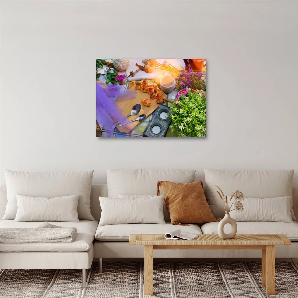 Obraz - letný piknik (70x50 cm)