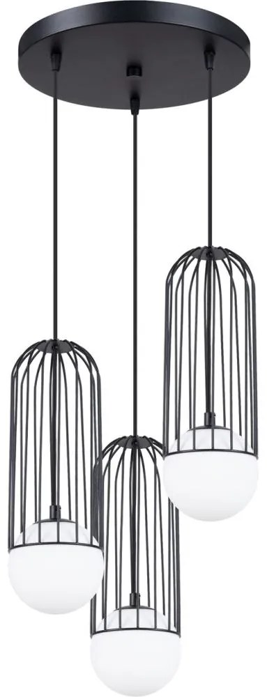 Sollux SL.1336 - Luster na lanku BRINA 3xG9/8W/230V čierna