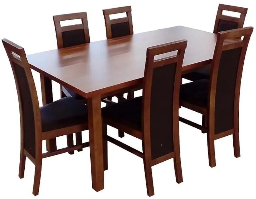 Jedálenská zostava Manchester 1+6 orech svetlý