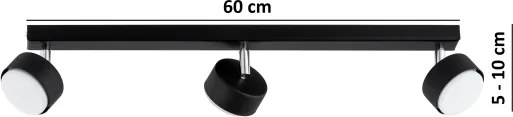 BRILAGI - LED bodové svietidlo MONO 3xGX53/30W/230V čierna