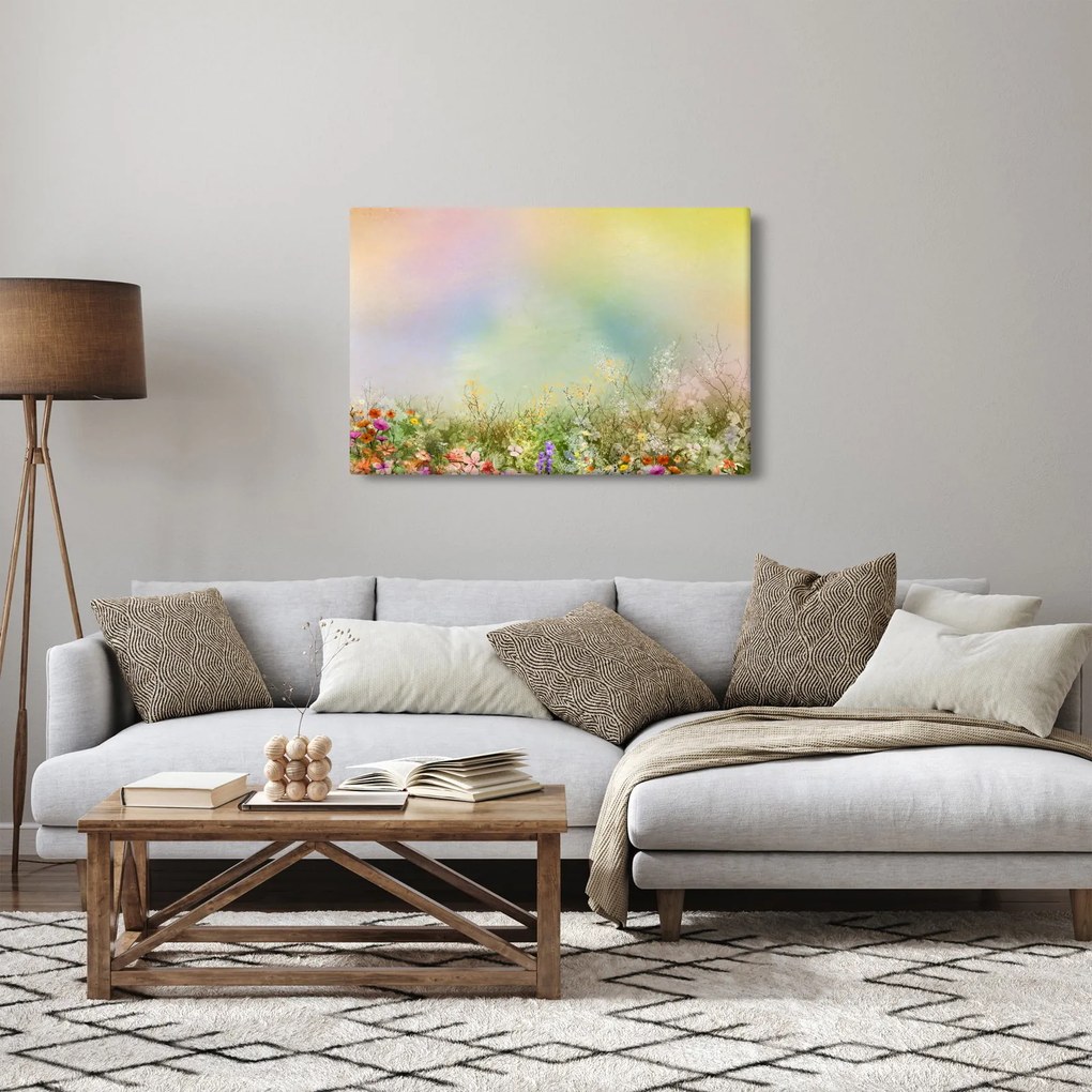Obraz - Maľovaná lúka 2 (90x60 cm)