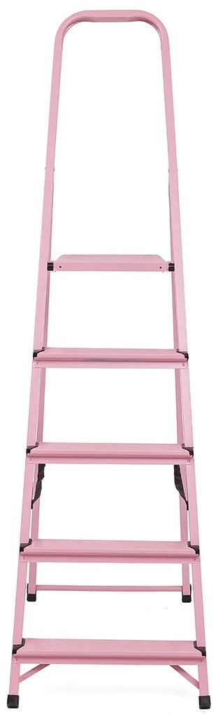 Elkop Oceľový rebrík ružový, 5 priečok