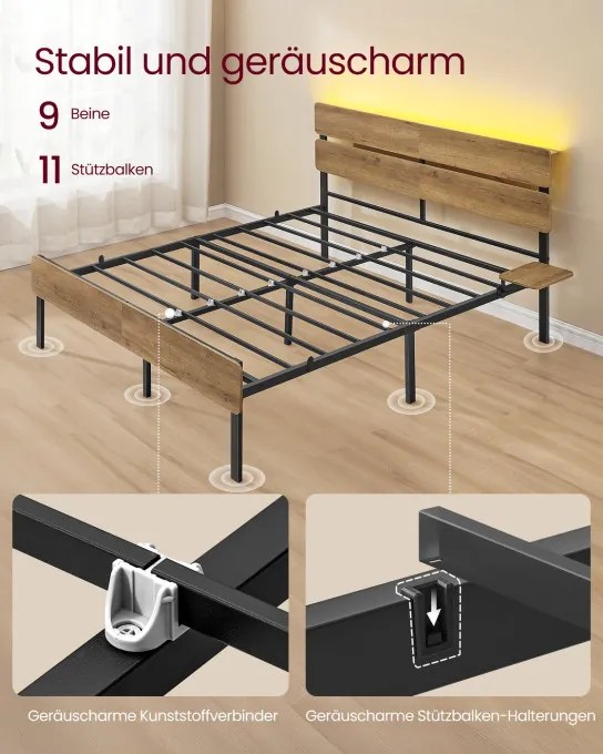 Manželská posteľ 140 cm RMB104HC01