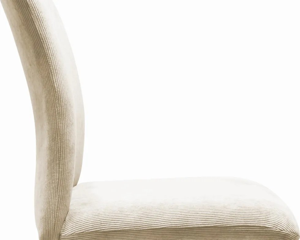 Jedálenská stolička Sephia, svetlobéžová štruktúrovaná látka