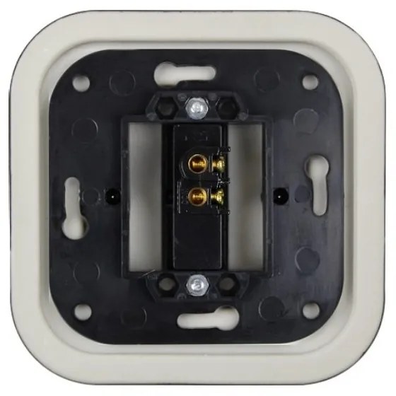 Elhard Štvorcový keramický vypínač s kolískou č.1, čierny KV1301B