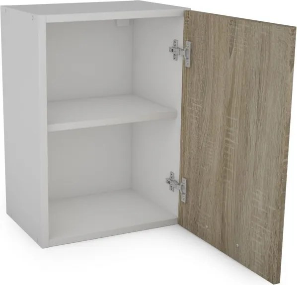 Kuchynský blok Irma, biela/dub sonoma