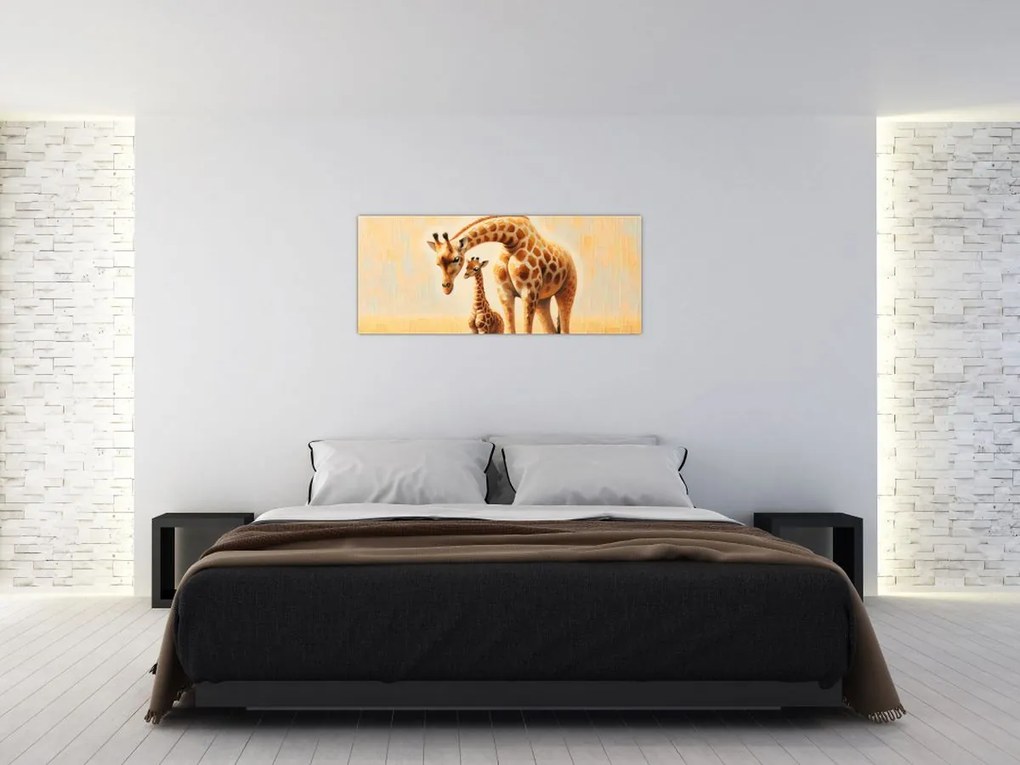Obraz - Žirafy (120x50 cm)
