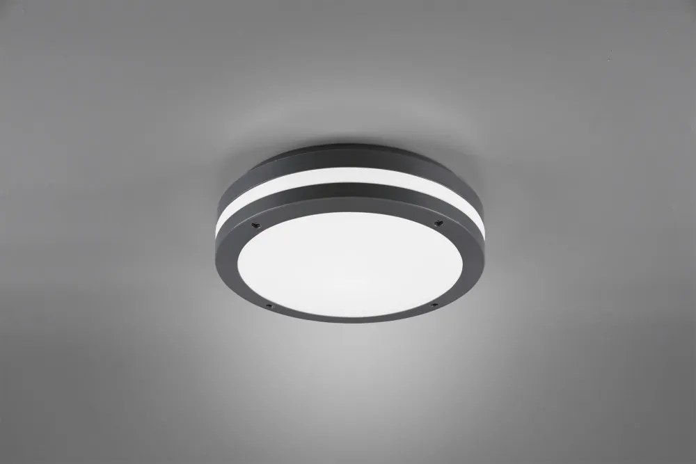 Trio KENDAL R62151142 led vonkajšie nástenné svietidlá  antracit   plast   incl. 12W LED, 3000K, 1000Lm   1000 lm  IP54   A