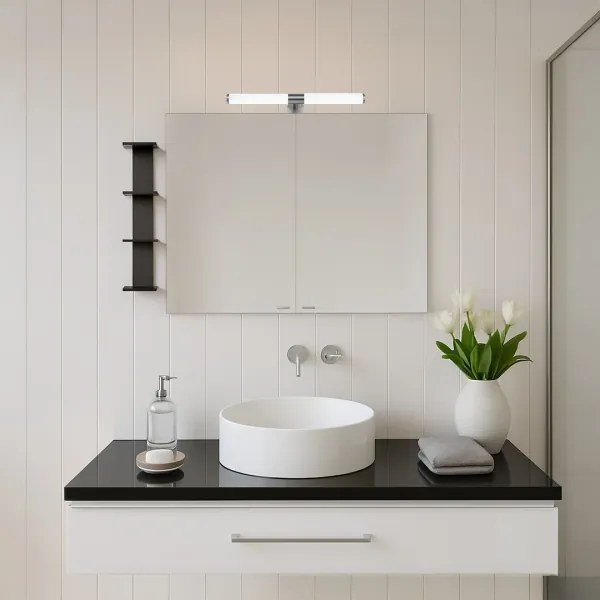 LED kúpeľňové osvetlenie na zrkadlo APA LED/6W/230V 40 cm IP44 lesklý chróm