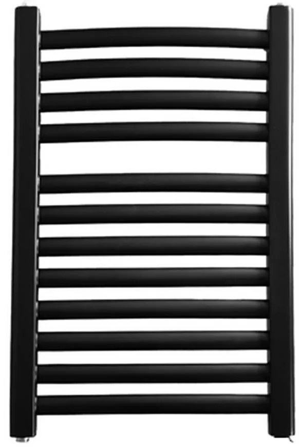 Kúpeľňový radiátor Łezka ŁP 12/40 čierny 675x440