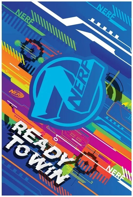 Fleecová deka NERF - Ready to Win - 100 x 150 cm