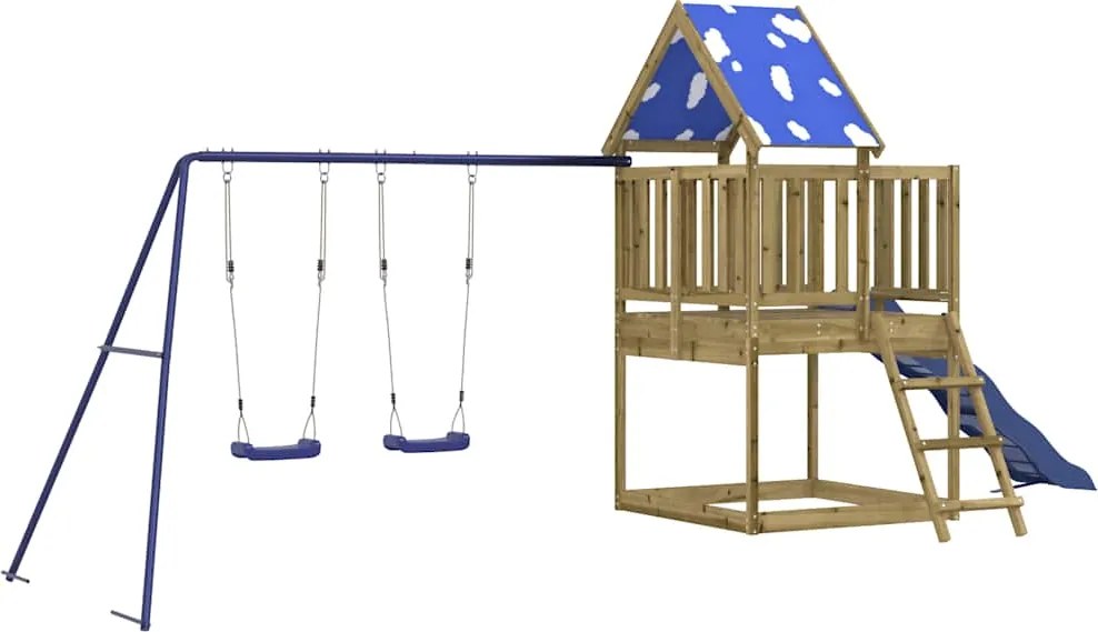 vidaXL Vonkajšia súprava na hranie impregnovaná borovica