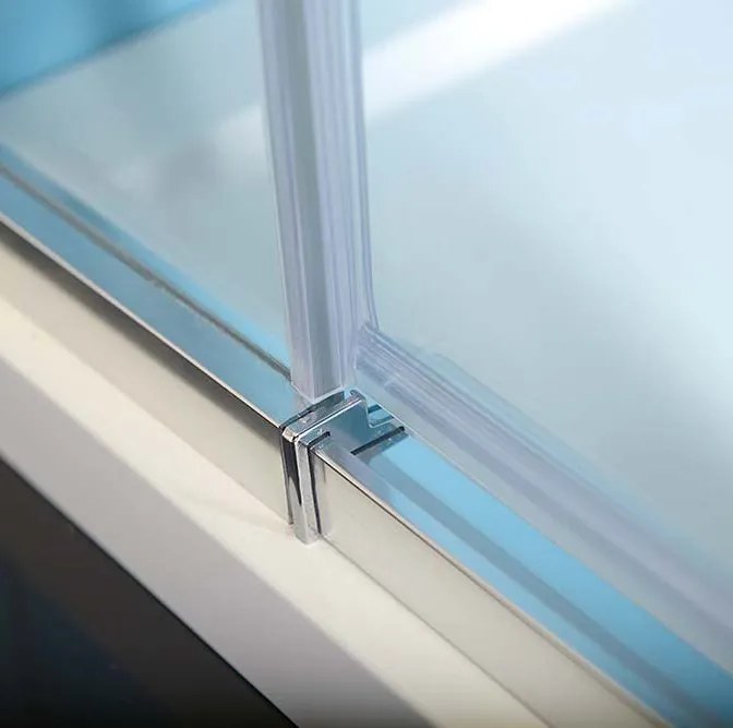 Polysan EASY, 3-stenový sprchový kút 900-1000x900mm, pivot dvere L/P varianta, číre sklo, EL1715EL3315EL3315