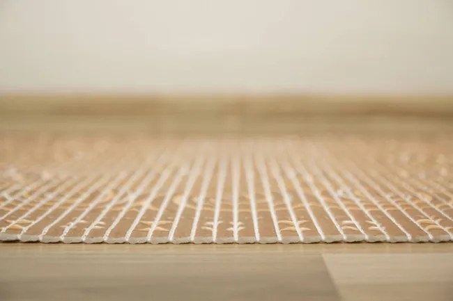 Kúpeľňová penová rohož Softy-tex 830 hnedá / béžová / krémová