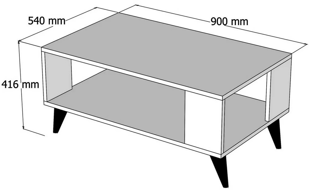 Konferenčný stolík City Walnut, orech