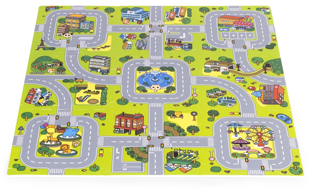 ECOTOYS Podložka z EVA peny CITY 018