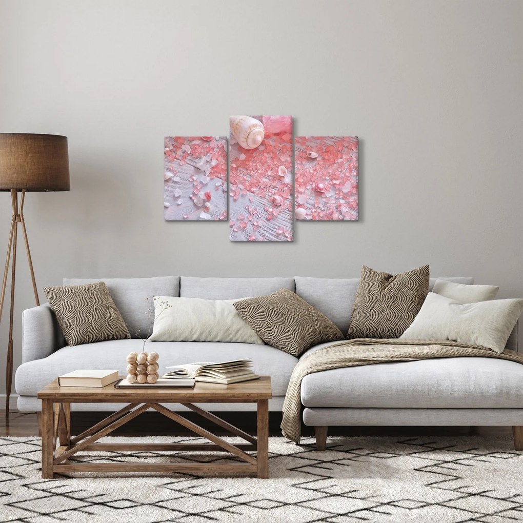 Obraz - Prímorská atmosféra v ružových odtieňoch (90x60 cm)