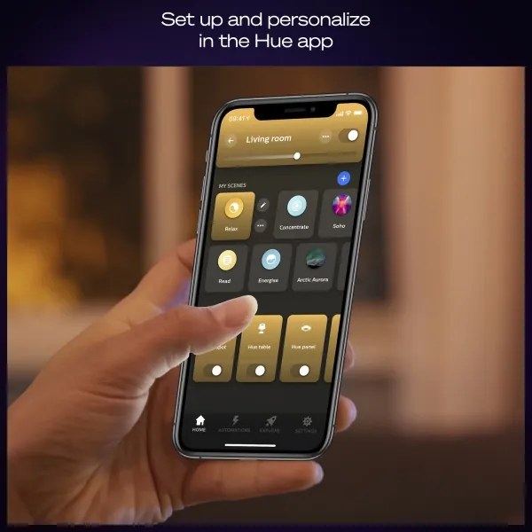 Philips - Stlmiteľné LED stropné svietidlo Hue AURELLE LED/39W/230V 60x60 cm biele