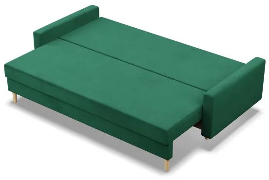 Trojmiestna rozkladacia sedačka BLANK Elegant fľaškovo zelená