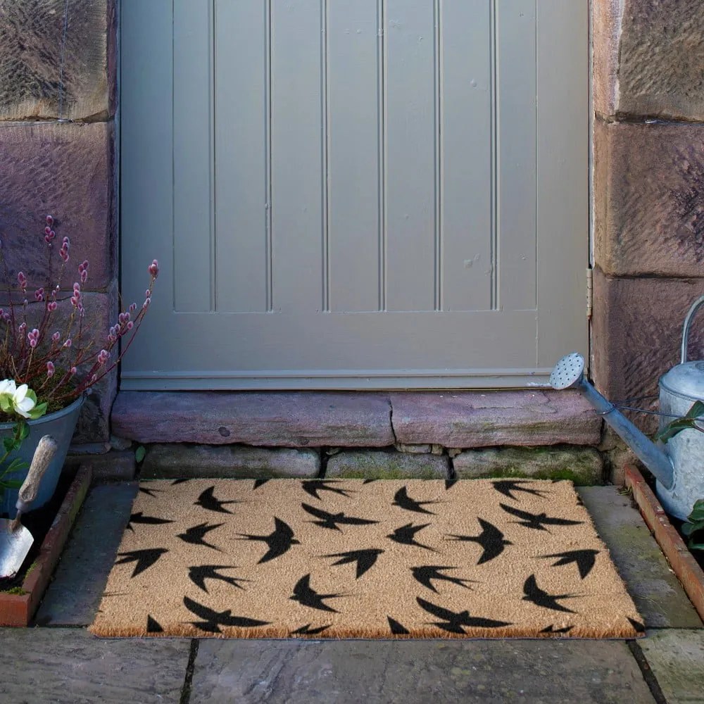 Rohožka z kokosového vlákna 40x60 cm Swallows – Artsy Doormats