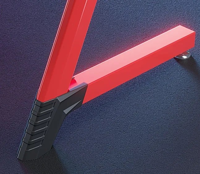 Herný stôl BG01 čierno-červený 120 cm