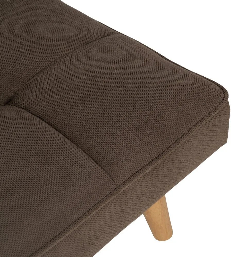 Hnedá ženilková rozkladacia pohovka 175 cm – Ixia