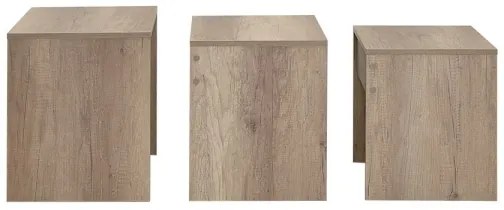 SADA 3x Konferenčný stolík hnedá