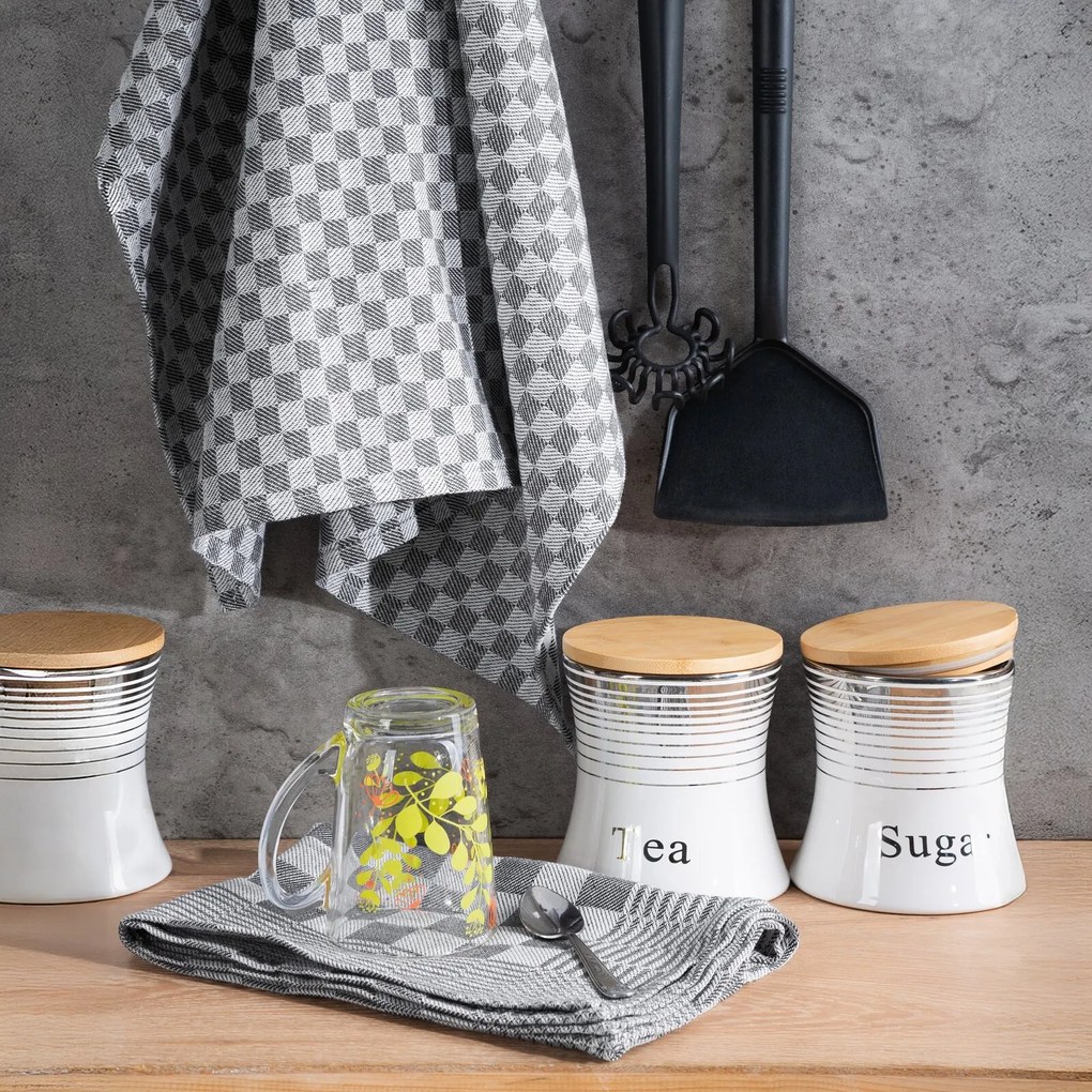 KUCHYNSKÁ UTIERKA MAURO SADA 2 KS 50X70 CM SIVÉ