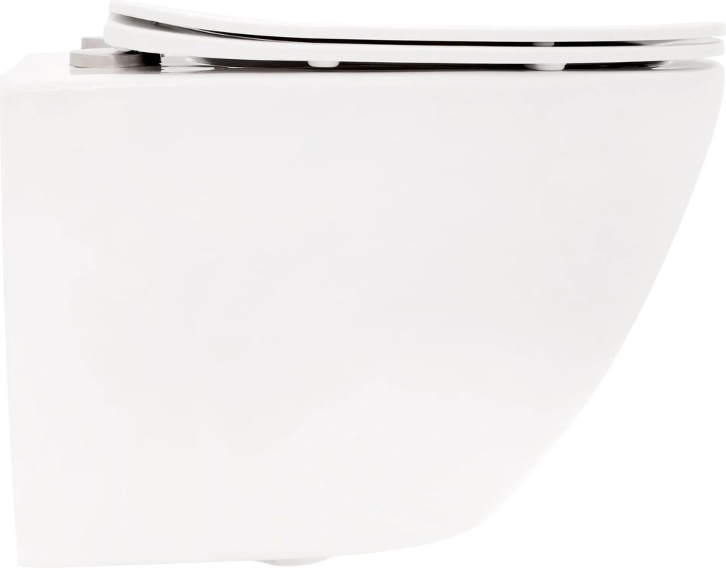 Závesná WC misa so SoftClose sedadlom REA CARLO MINI FLAT, biela
