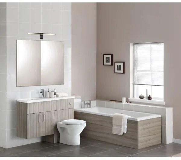 Globo 41925S - LED Kúpeľňové osvetlenie zrkadla PEPE LED/10W/230V IP44 čierna