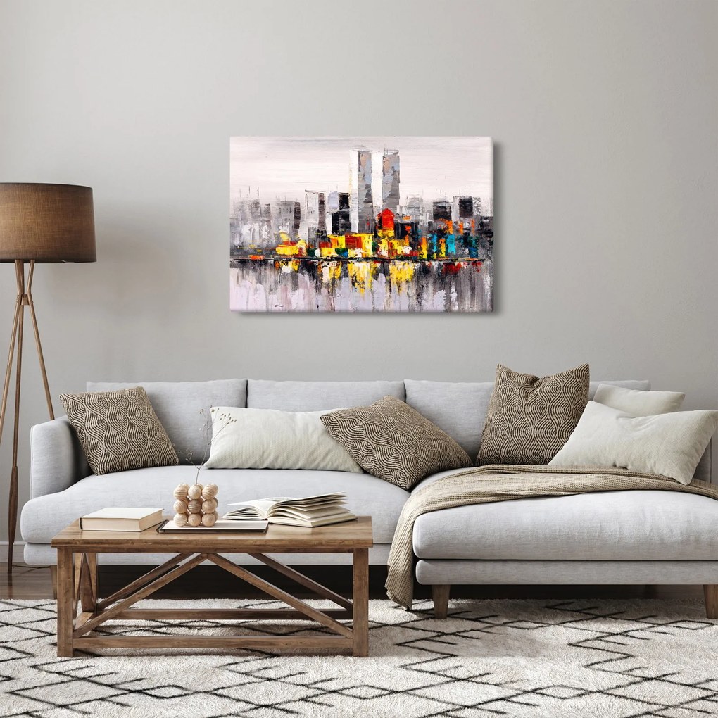 Obraz - Maľba veľkomesta (90x60 cm)