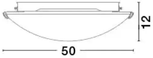 Moderné stropné svietidlo Era 50 biele