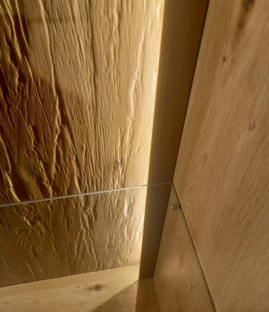 Obývacia stena Bolus, dub artisan, s osvetlením