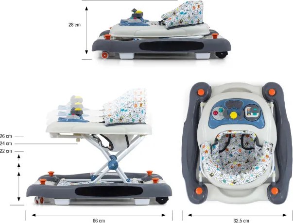 Detské chodítko Patrol Plus galaxia