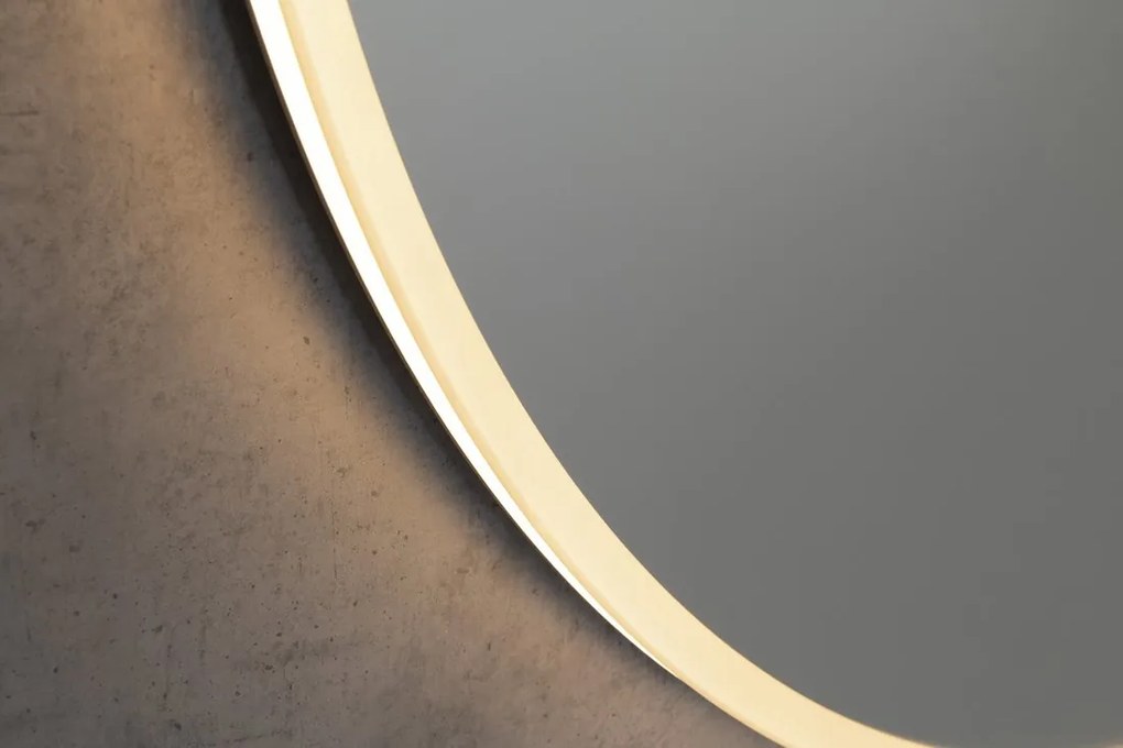 Sapho Sapho, VISO guľaté zrkadlo s LED osvetlením, ø 80cm, dotykový senzor, 2700-6500K, VS080S