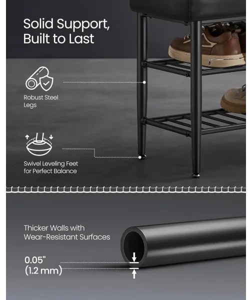 Botník ANDOR čierny