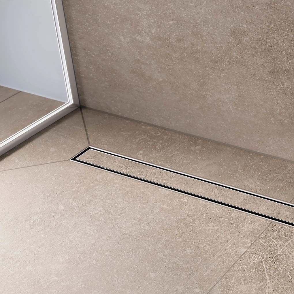 Hansgrohe RainDrain Compact, úplná sada sprchového žľabu 700 pre dlažbu, pre plochú inštaláciu, HAN-56165000