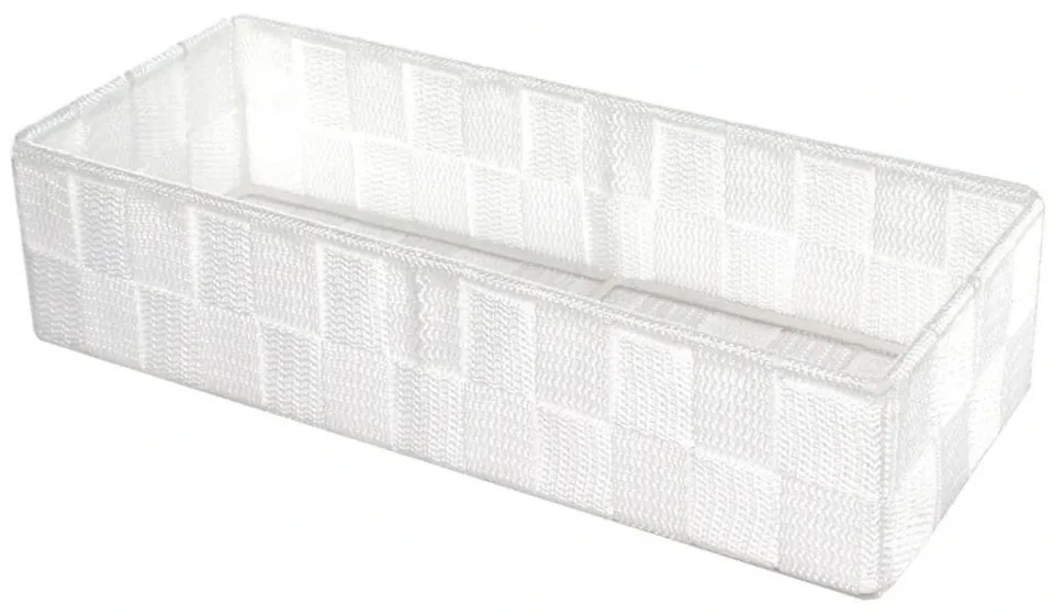 Compactor Úložný organizér do zásuvky Compactor TEX - košík L, 30 x 12 x 7 cm, biely, L