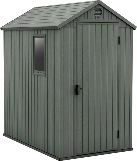 Záhradný domček Keter Darwin 4 x 6 zelený, s podlahou