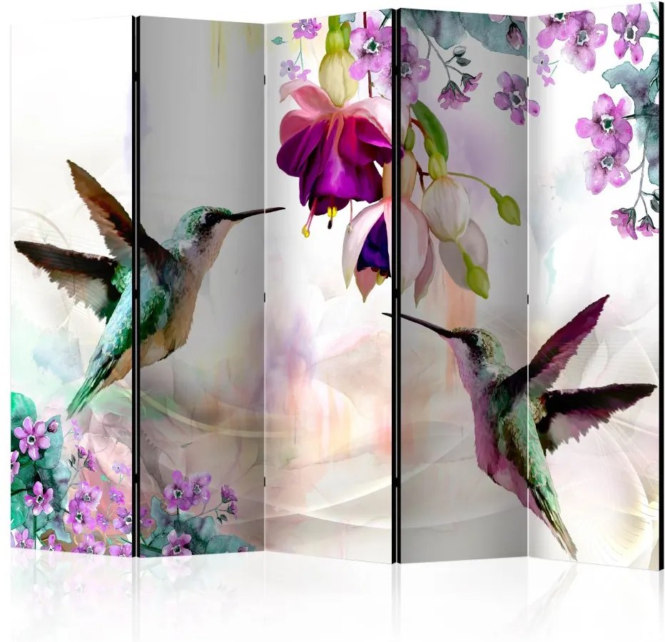 Bimago Paraván - Hummingbirds and Flowers 225x172 cm