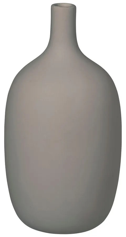 Sivá váza Blomus Ceola, výška 21 cm