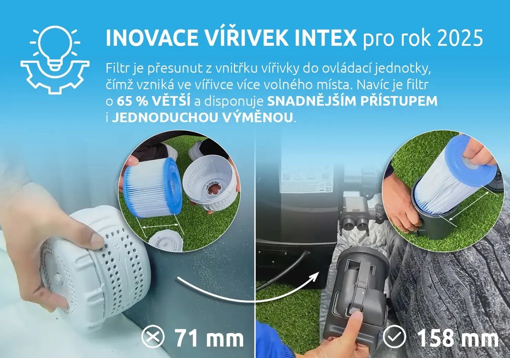 Intex | Vírivý bazén Pure Spa - Bubble Greywood Deluxe NP 4 | 11400315