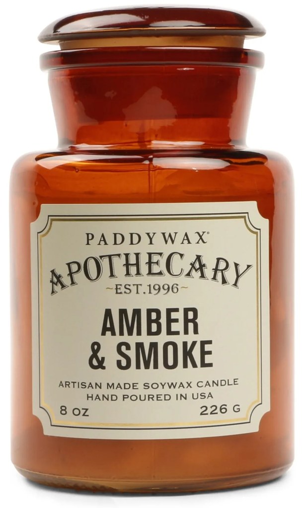 Paddywax Vonná sviečka Apothecary Amber / Smoke 226 g
