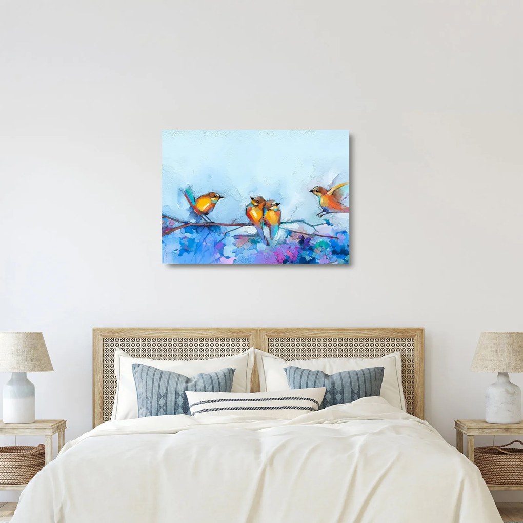 Sklenený obraz - Prebudenie prírody (70x50 cm)