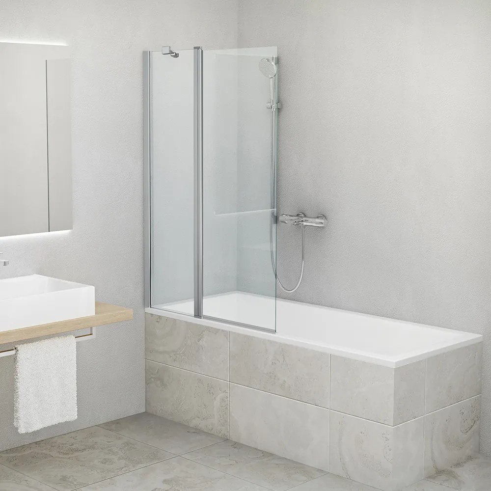 Roth Dvojdielna vaňová zástena CI BAF ROTH-Variant: šírka: 110 cm, orientácia: Uni - (CI BAF 1100 - CI BAF 110150 VPE), ROTH-Profily: profily: brilla…